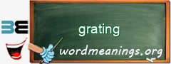 WordMeaning blackboard for grating